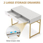 Tribesigns Computer Desk with 2 Drawers, Multifunctional Study Writing Desk