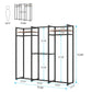 Tribesigns Freestanding Closet Organizer, Large Garment Clothes Rack