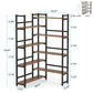 Tribesigns Corner Bookshelf, 8-Tier Industrial 70.8” Bookcase