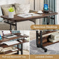 Tribesigns Height Adjustable Desk, Mobile Portable Desk with Wireless Charging Station