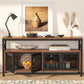 Tribesigns Sideboard Buffet Table Bar Cabinet with 4 Mesh Doors