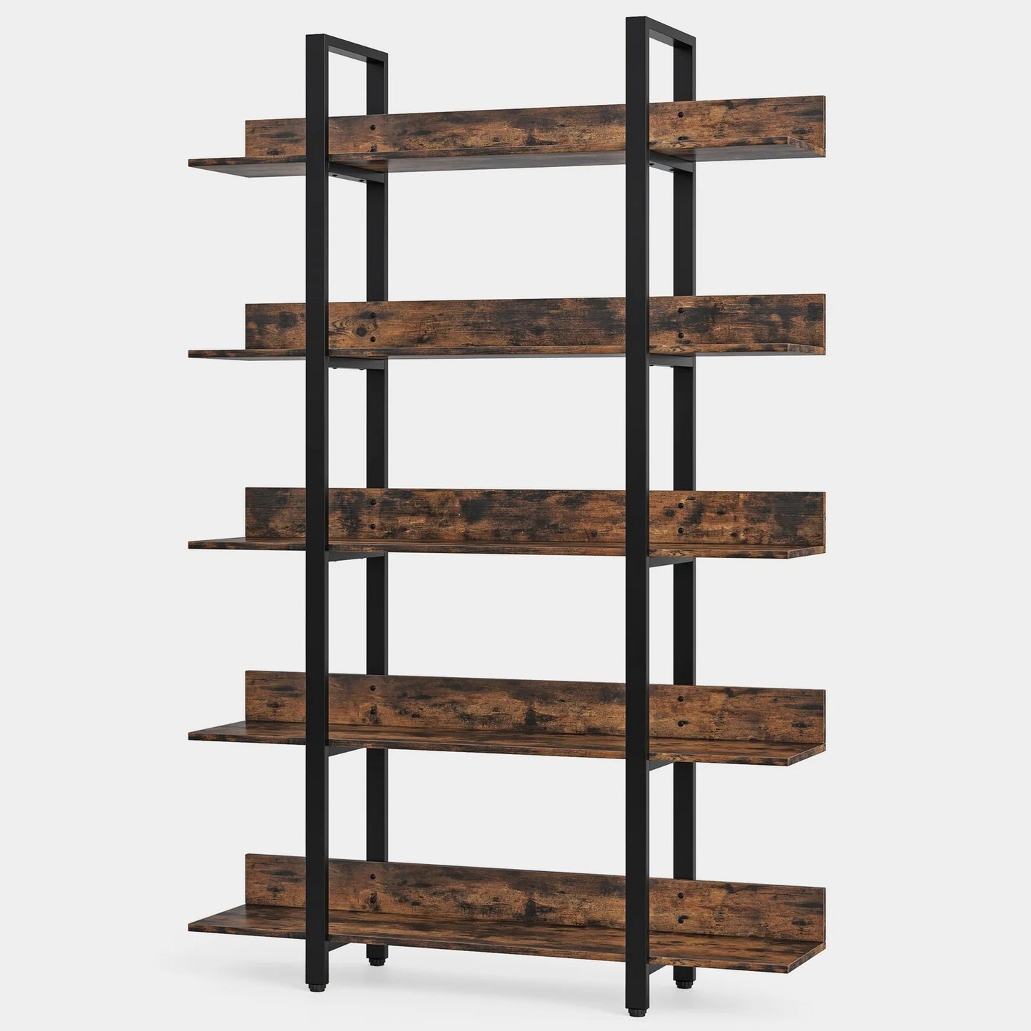 Tribesigns Triple Wide 6-Shelf Bookshelves , 6-Tier Large Etagere Bookcase