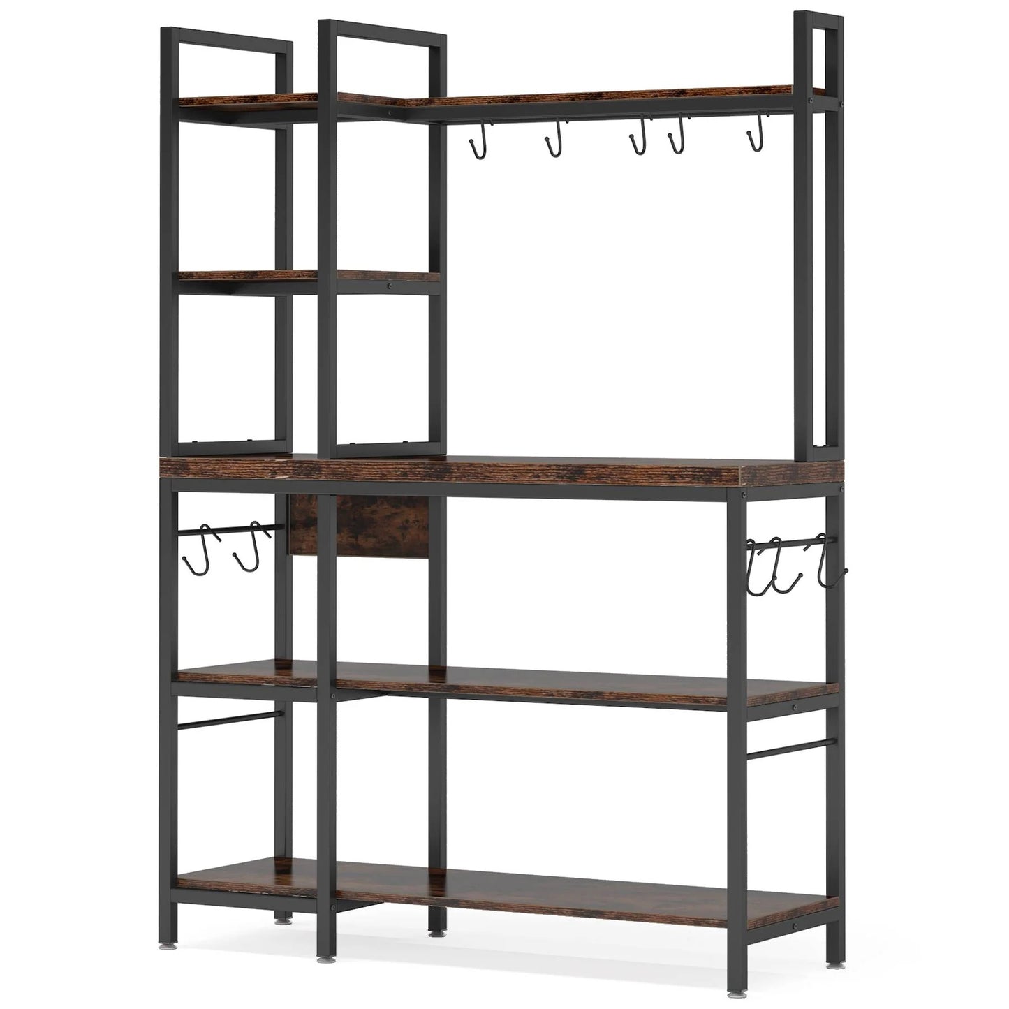Tribesigns Kitchen Baker's Rack, 5-Tier Utility Storage Shelf with Hutch