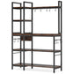 Tribesigns Kitchen Baker's Rack, 5-Tier Utility Storage Shelf with Hutch