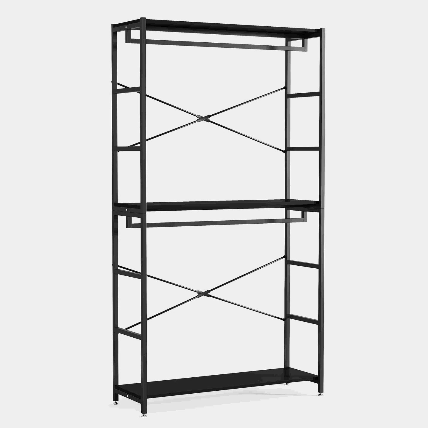 Tribesigns Freestanding Closet Organizer, 86" Garment Rack with Shelves & Hanging Rods