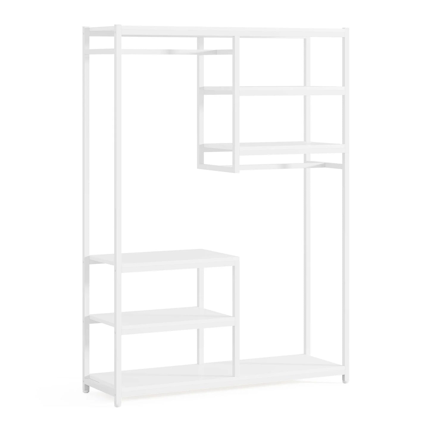 Tribesigns Freestanding Closet Organizer, 47 inches Wide Garment Racks