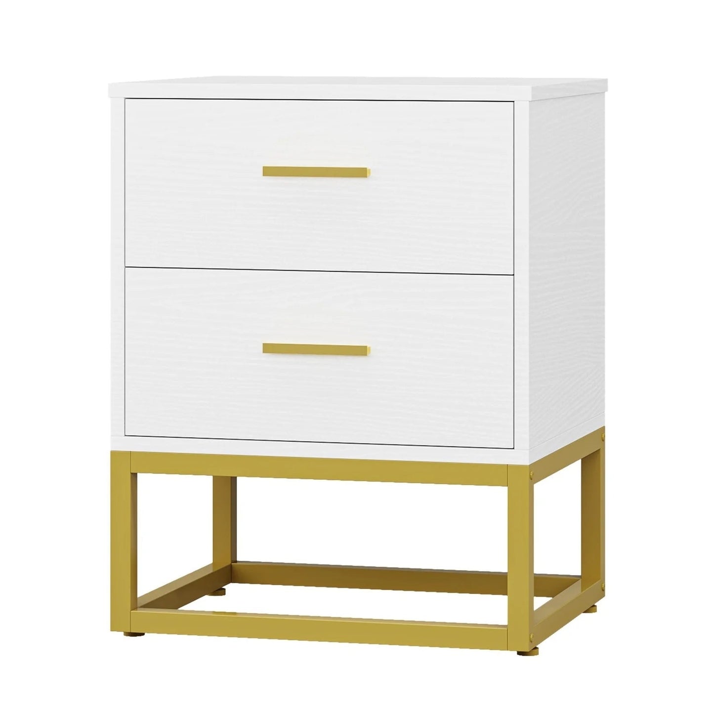 Tribesigns Nightstand, Modern Sofa Side Table, 2 Drawers End Table