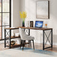 Tribesigns L-Shaped Desk, Reversible Corner Computer Desk with Shelves