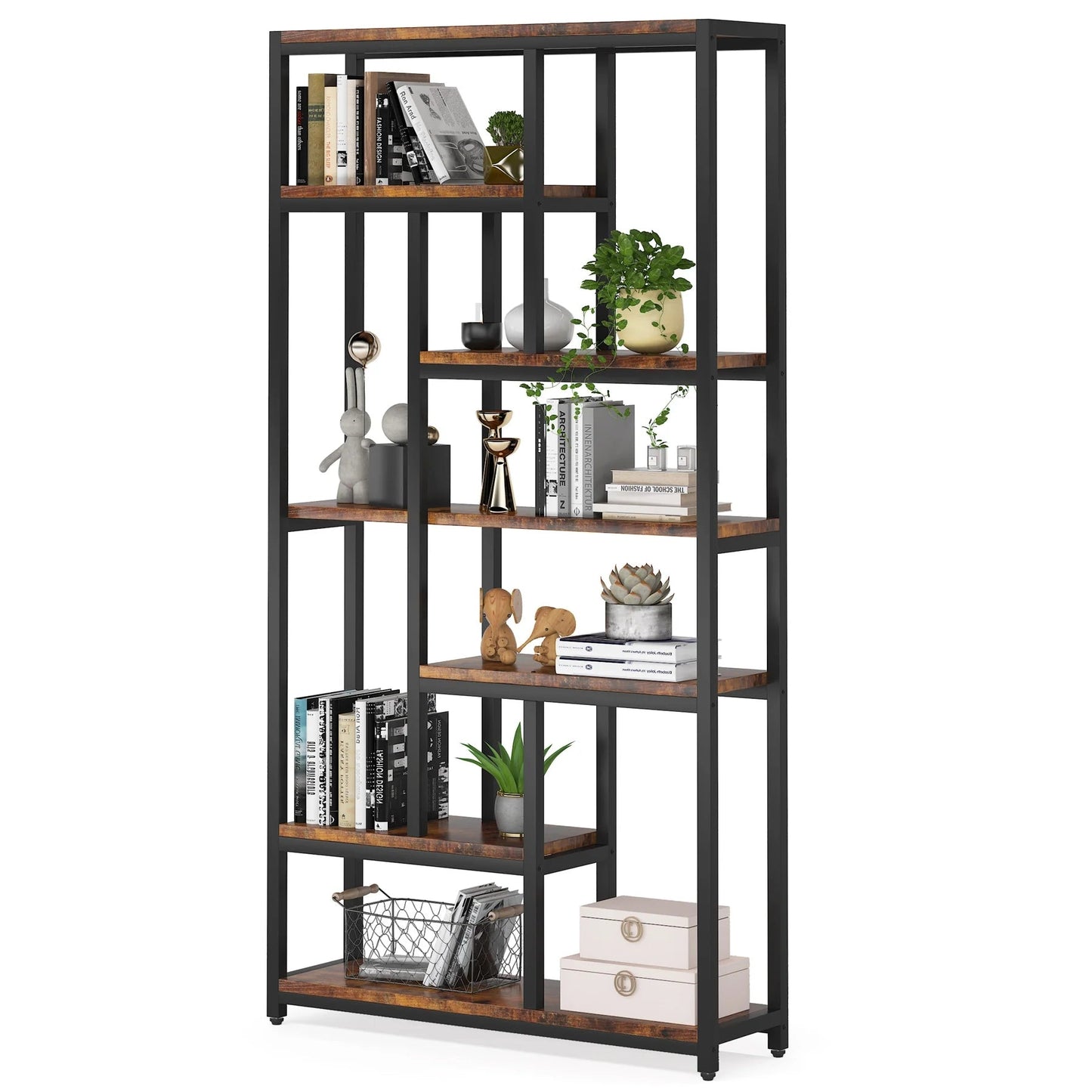 Tribesigns Bookcase, 79" Tall Bookshelf, 7-Tier Open Display Shelves