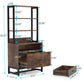 Tribesigns File Cabinet, 2 Drawer Vertical Filing Cabinet with Lock & Bookshelf
